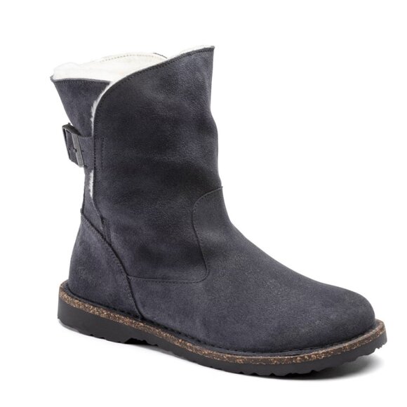 Birkenstock Uppsala Shearling  Suede Leather Graphite 37 - Picture 1 of 8